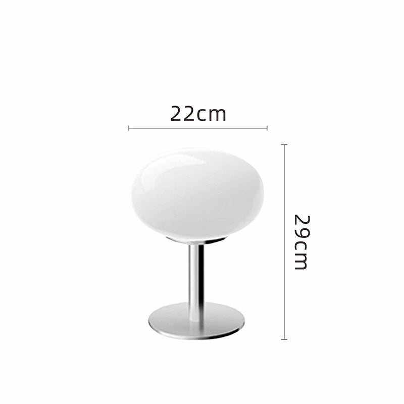 Italian Designer Glass Table Lamp — Sleek Modern-Retro Accent Light for Stylish Interiors