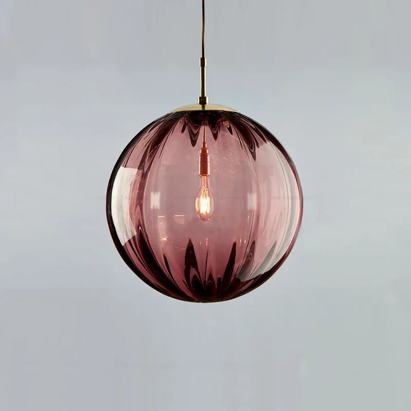Sleek Glass Ball Pendant Light โ Nordic Elegance for Any Space