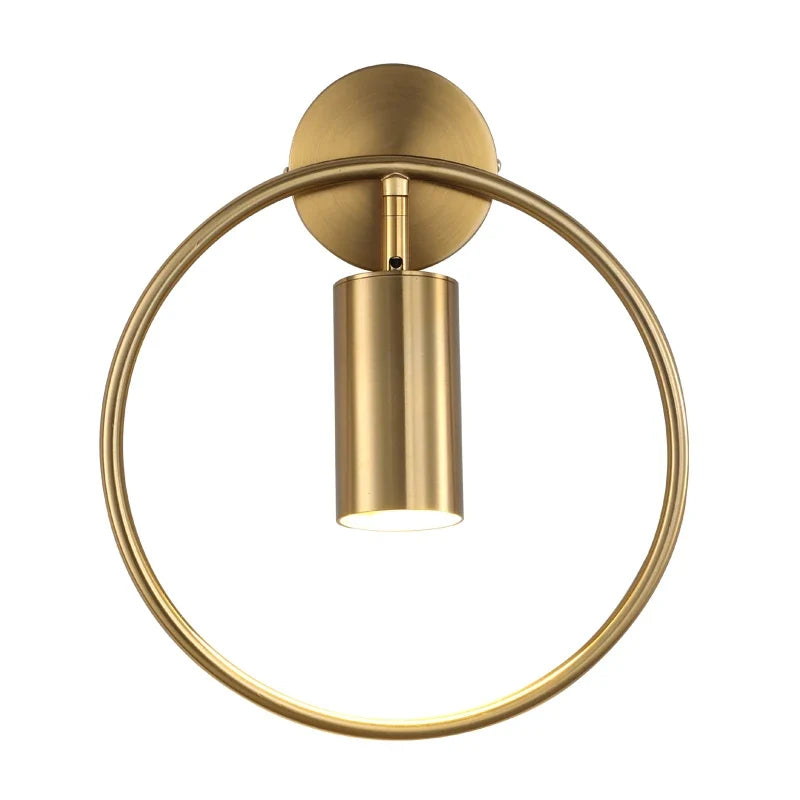 Halo Wall Light β Sleek Nordic Gold Minimalist Design