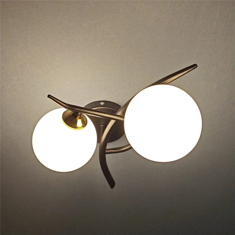Lunara Nordic Dual-Globe LED Wall Light