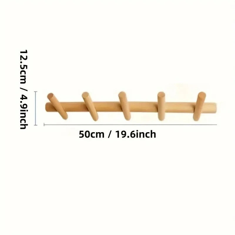 Maeve Wall Rack | Premium Solid Oak Organiser for Stylish Storage