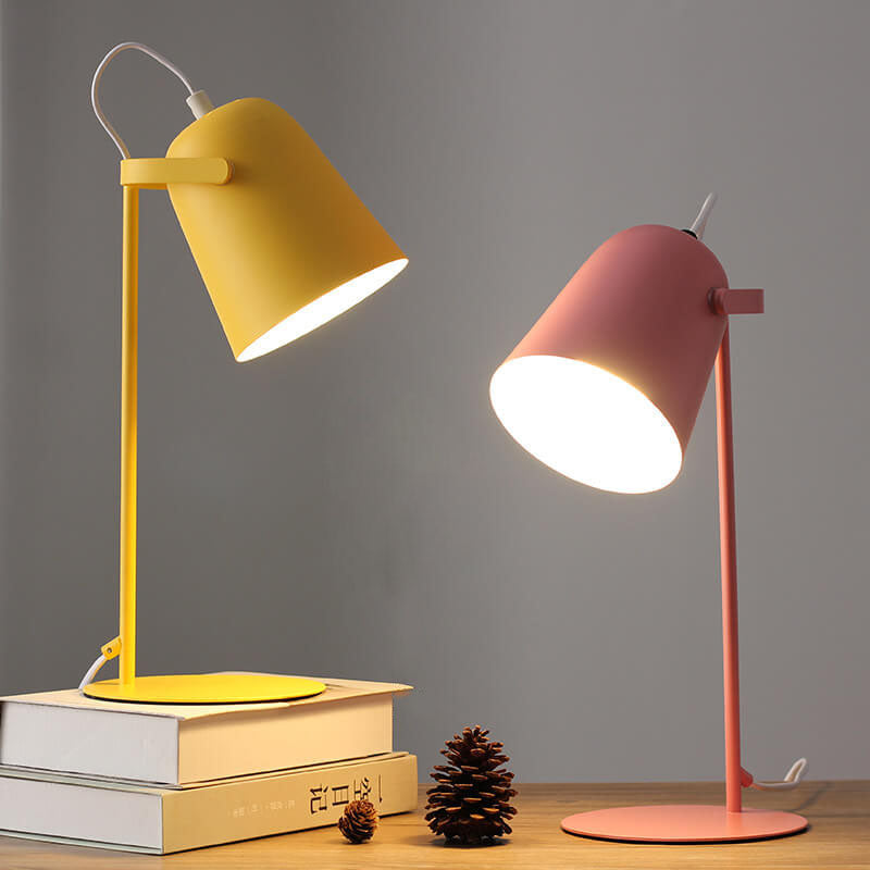 Nordic Metal LED Desk Lamp — Sleek Minimalist Light for Reading and Studying