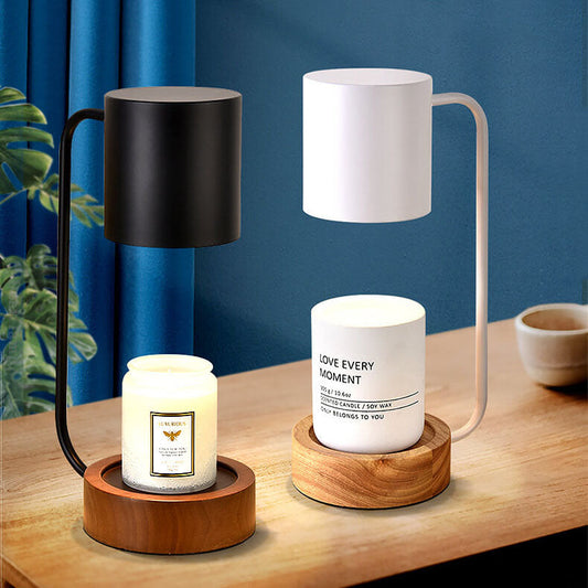 Japanese Minimalist Table Lamp — Sleek Wood & Metal Design for Modern Living