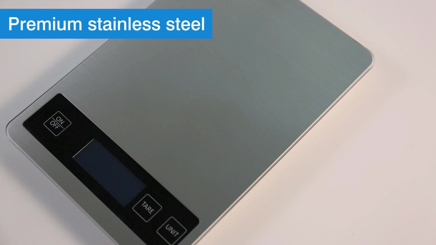 15kg Digital Kitchen Scale — USB-Rechargeable for Precise Food Weighing