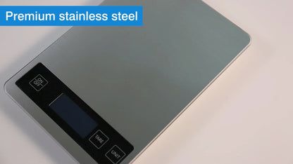 15kg Digital Kitchen Scale — USB-Rechargeable for Precise Food Weighing