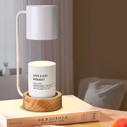 Japanese Minimalist Table Lamp — Sleek Wood & Metal Design for Modern Living