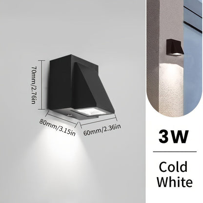 Sleek Modern LED Outdoor Wall Light – Waterproof 3W/6W, Decorative Exterior Lighting