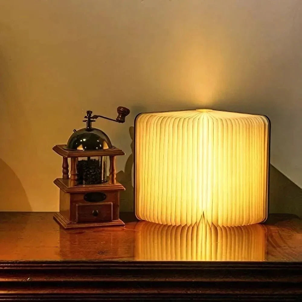 Lumibook Table Lamp — 360° Foldable Design, Rechargeable Light for Anywhere