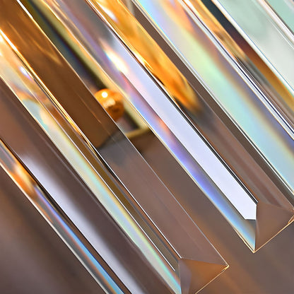 Crystal Wall Light | Elegant Modern Stainless Steel Sconce with Crystal Accents