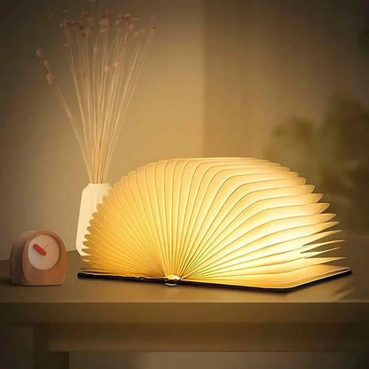 Lumibook Table Lamp — 360° Foldable Design, Rechargeable Light for Anywhere