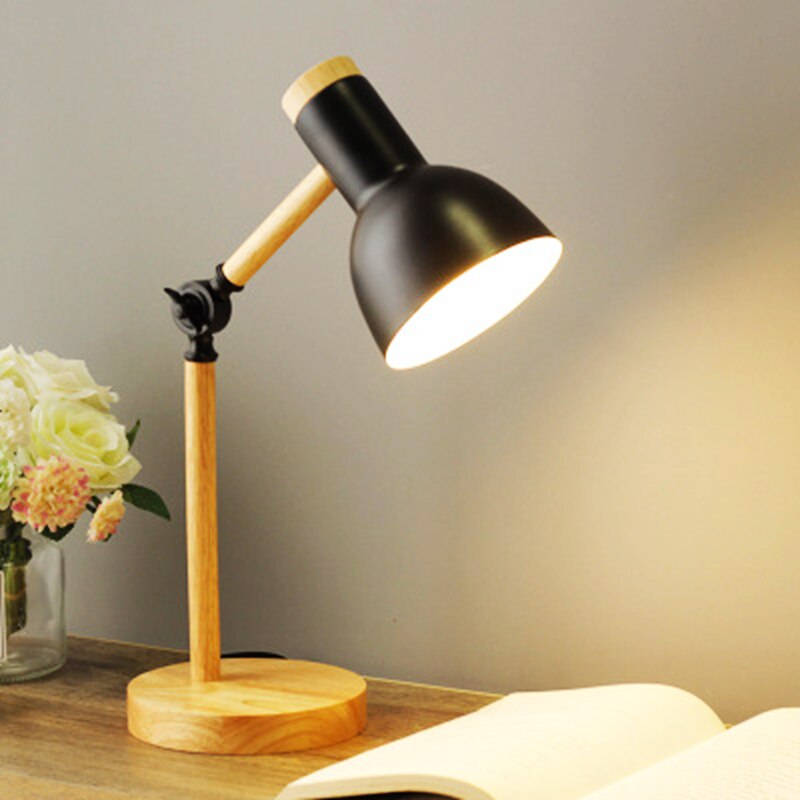 Nordic Wooden LED Desk Lamp — Sleek Scandinavian Minimalist Lighting for Your Workspace