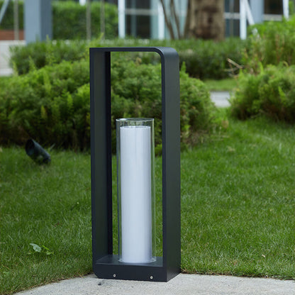 Sleek Square Outdoor LED Light - Waterproof, Solar-Powered