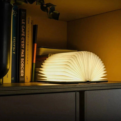 Lumibook Table Lamp — 360° Foldable Design, Rechargeable Light for Anywhere