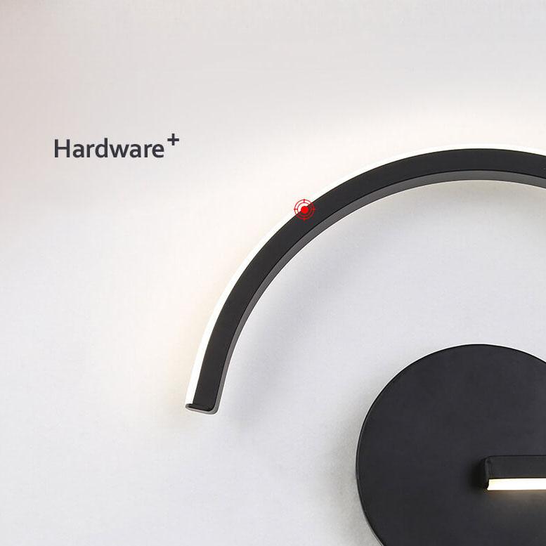Sleek Curved Line LED Wall Light — Modern Minimalist Arc Design