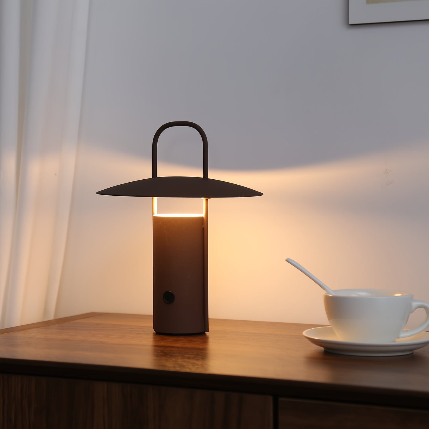 Wireless LED Touch Lamp - USB-Rechargeable Metal Table Light with Sleek Modern Design