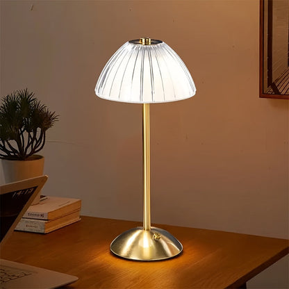 Golden Touch Table Lamp – USB Rechargeable, Touch-Activated Ambient Lighting