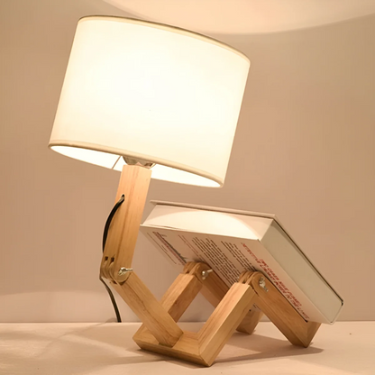 Rilna Table Lamp | Flexible Wooden Design for Cozy, Adjustable Lighting