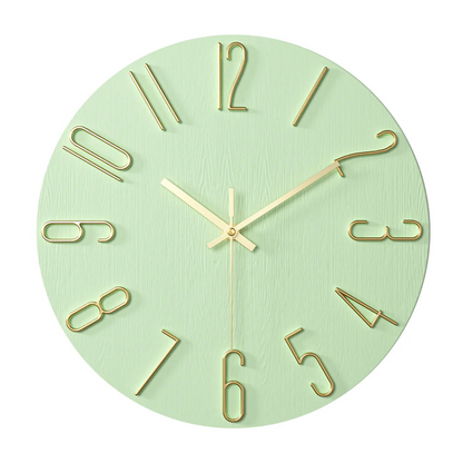 Noble Modern Wall Clock - Elegant Minimalist Gold Design