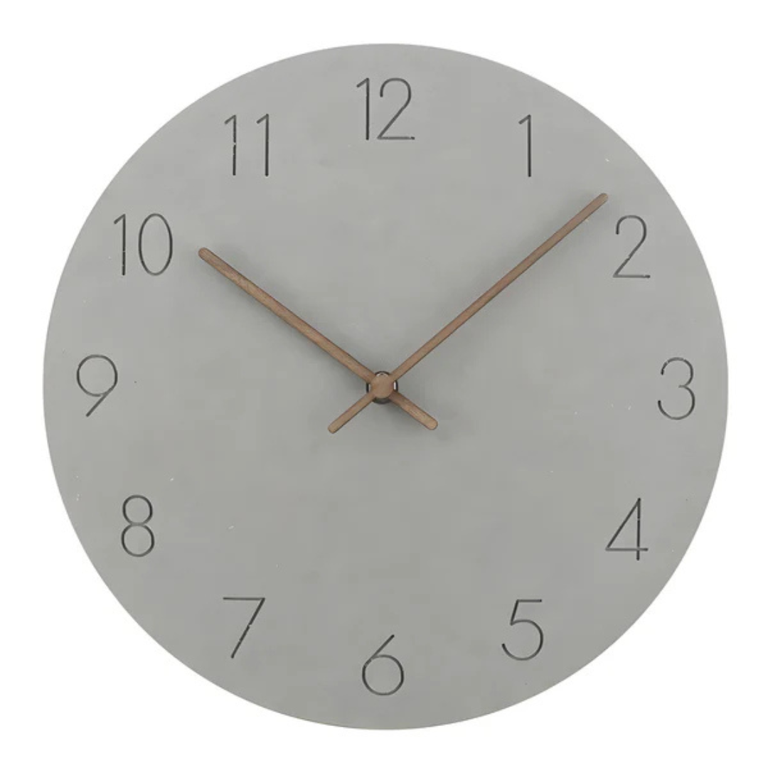 Nork Minimalist Wall Clock — Sleek Contemporary Wood Design