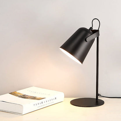 Nordic Metal LED Desk Lamp — Sleek Minimalist Light for Reading and Studying