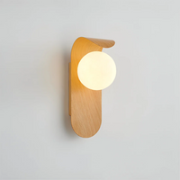 Icar Scandinavian LED Wall Lamp | Sleek Minimalist Wooden Design