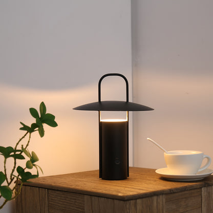 Wireless LED Touch Lamp - USB-Rechargeable Metal Table Light with Sleek Modern Design