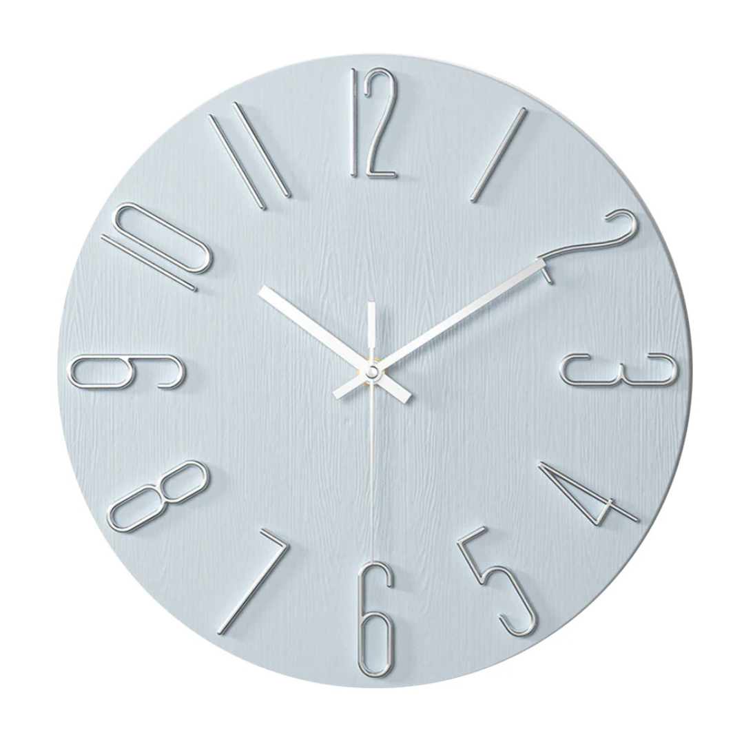 Noble Modern Wall Clock - Elegant Minimalist Gold Design
