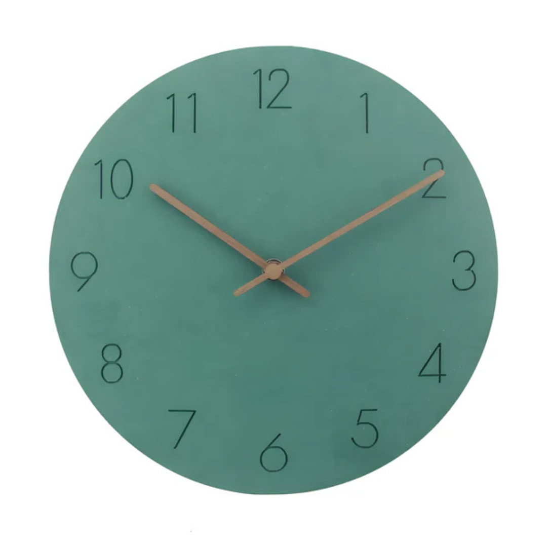Nork Minimalist Wall Clock — Sleek Contemporary Wood Design