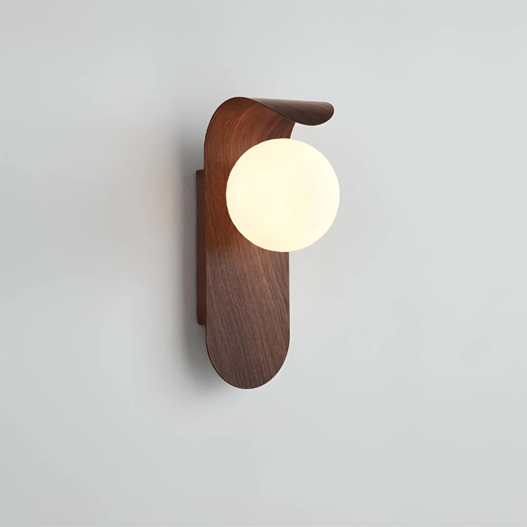 Icar Scandinavian LED Wall Lamp | Sleek Minimalist Wooden Design
