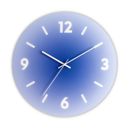 Sunset Glass Wall Clock — Modern Gradient Design for a Stylish Space