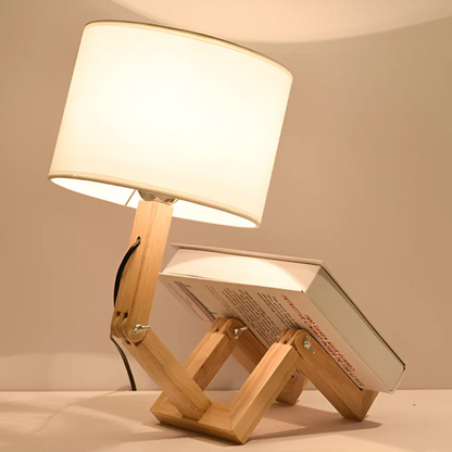 Rilna Table Lamp | Flexible Wooden Design for Cozy, Adjustable Lighting