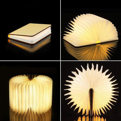 Lumibook Table Lamp — 360° Foldable Design, Rechargeable Light for Anywhere