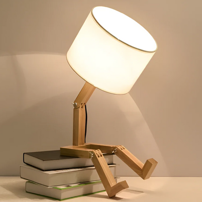 Rilna Table Lamp | Flexible Wooden Design for Cozy, Adjustable Lighting