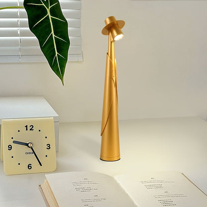 Modern Rechargeable LED Hat Lamp — Dual-Use Desk Light with Creative Touch Control