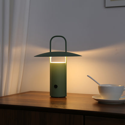 Wireless LED Touch Lamp - USB-Rechargeable Metal Table Light with Sleek Modern Design