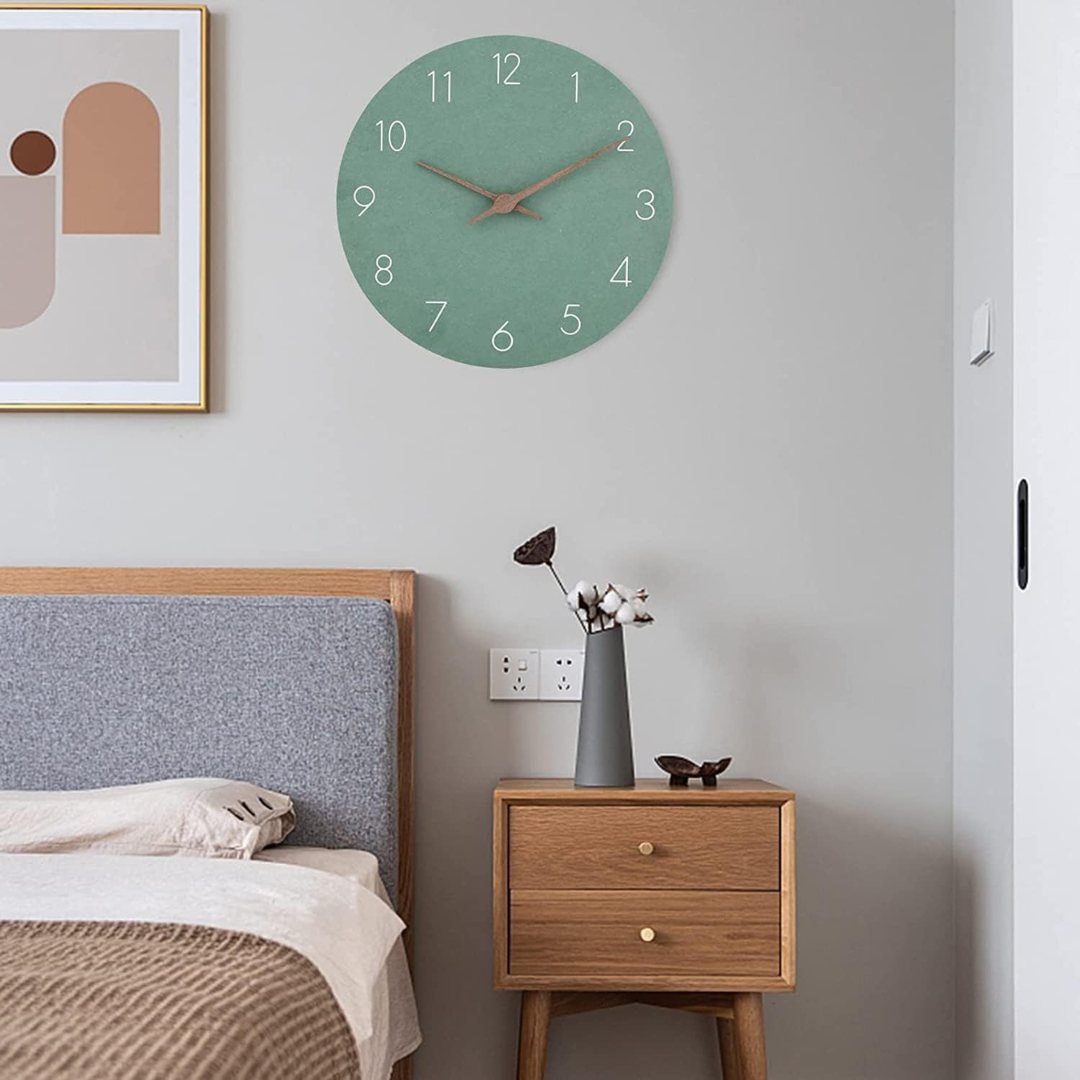 Nork Minimalist Wall Clock — Sleek Contemporary Wood Design