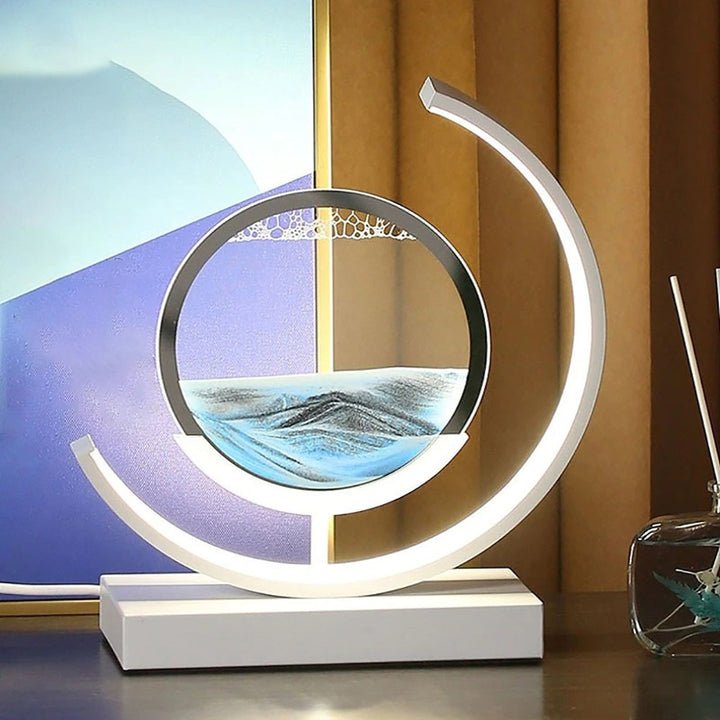 Sandlight Quicksand LED Table Lamp — Ultra-Sleek Desk Light with Ambient Glow