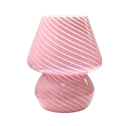 Elegant Murano-Style Glass Mushroom Lamp — USB-Dimmable Table Light