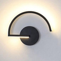 Sleek Curved Line LED Wall Light — Modern Minimalist Arc Design
