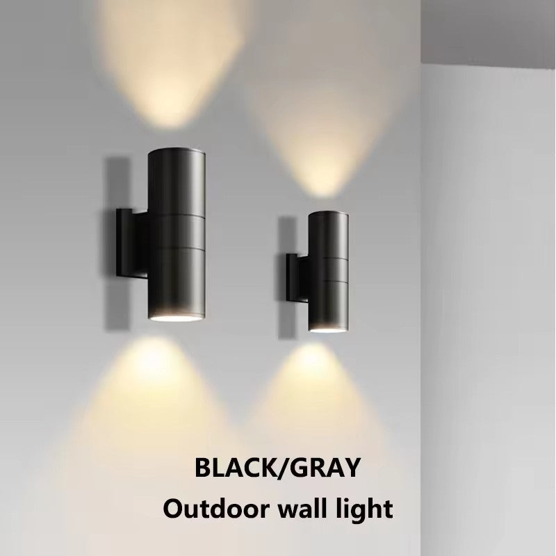 Sleek Modern Outdoor Wall Light — Waterproof LED Sconce with Up & Down Lighting