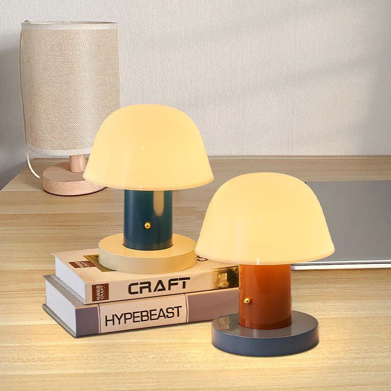Mushroom Table Lamp | Modern, Rechargeable LED Light for Stylish, Cordless Illumination