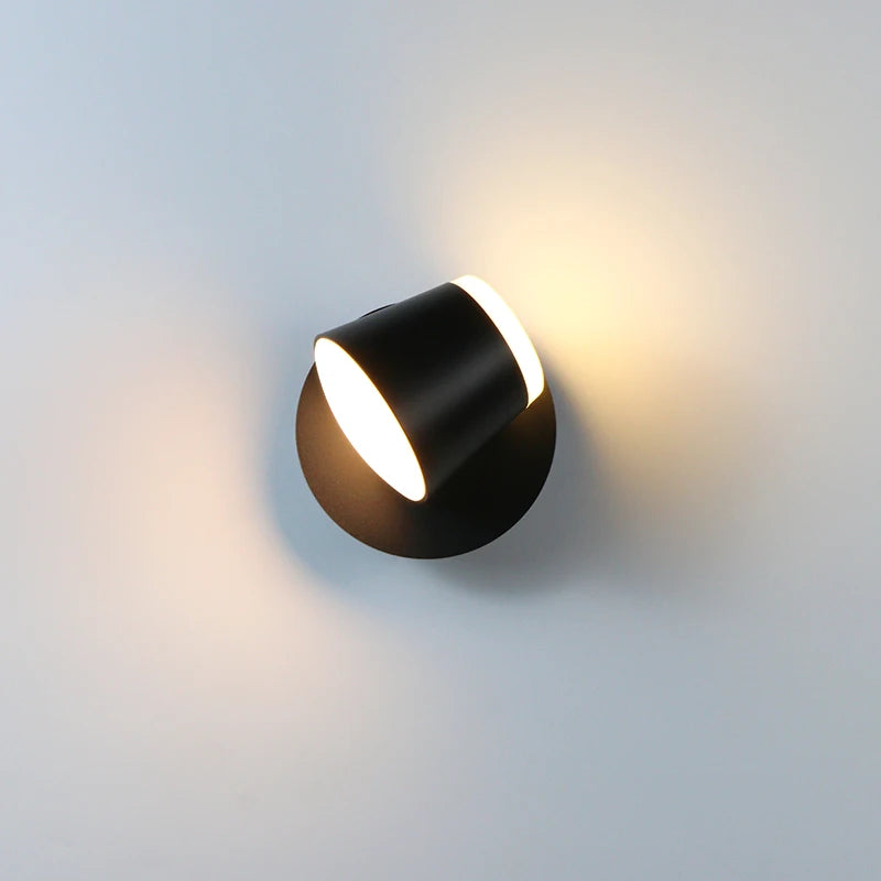 Rotating LED Wall Lamp - Modern, Adjustable Lighting for Any Space