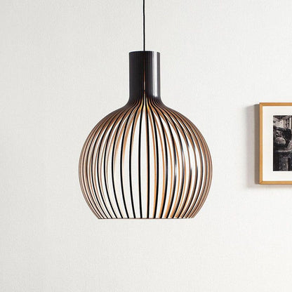 Artisan Wooden Pendant Light — Natural Scandinavian Design for a Warm, Minimal Glow