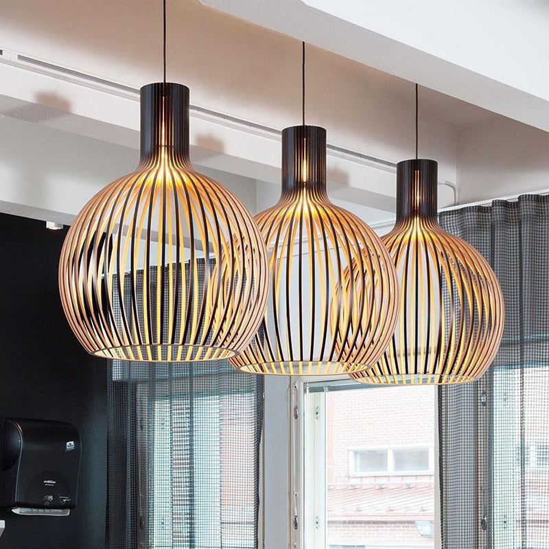 Artisan Wooden Pendant Light — Natural Scandinavian Design for a Warm, Minimal Glow