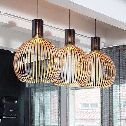 Artisan Wooden Pendant Light — Natural Scandinavian Design for a Warm, Minimal Glow