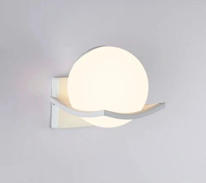 Makar Wall Light | Sleek Modern European Glass Globe Sconce
