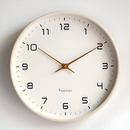 Nordic Wall Clock with a Sleek Minimalist Wood Frame
