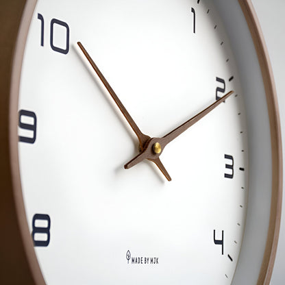 Nordic Wall Clock with a Sleek Minimalist Wood Frame