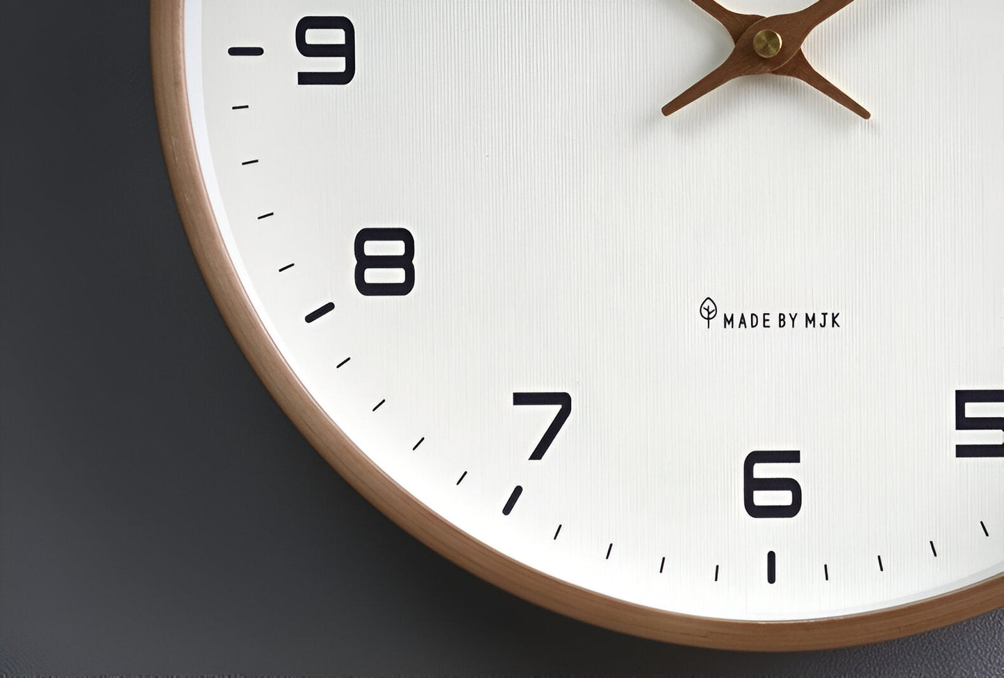 Nordic Wall Clock with a Sleek Minimalist Wood Frame