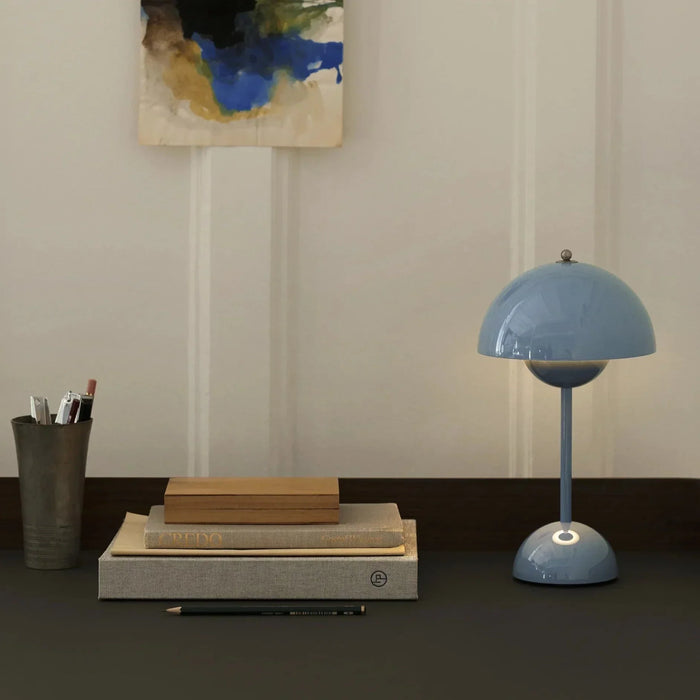 Mushroom Pod LED Table Lamp - Rechargeable, Touch-Activated Night Light